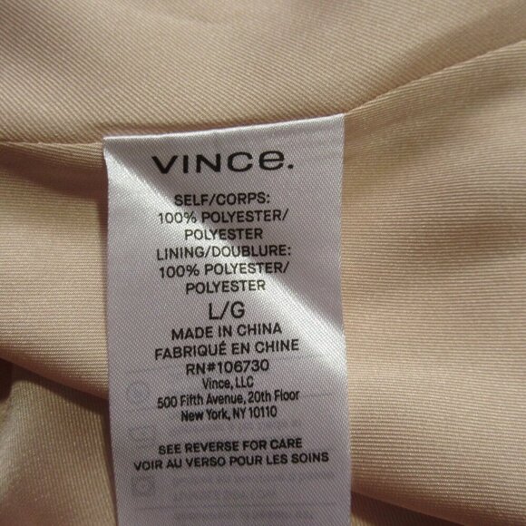NWT Vince Satin Slip Midi in Rainbow Wash Cami Tank Dress L $365 - Picture 5 of 8